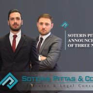 SOTERIS PITTAS & CO LLC ANNOUNCES PROMOTION OF THREE NEW PARTNERS