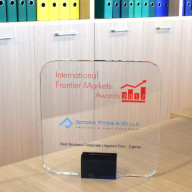 International Frontier Markets Awards 2017 - Best Boutique Corporate Litigation Firm of the year in Cyprus