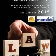 Mondaq's Contributor Most Read in Cyprus Award October 2015