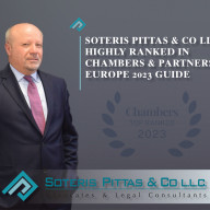 SOTERIS PITTAS & CO LLC HIGHLY RANKED IN  CHAMBERS & PARTNERS EUROPE 2023 GUIDE 