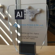 AI LEGAL AWARDS 2017- Best Maritime Law Firm & Best Legal Consultant in Cyprus